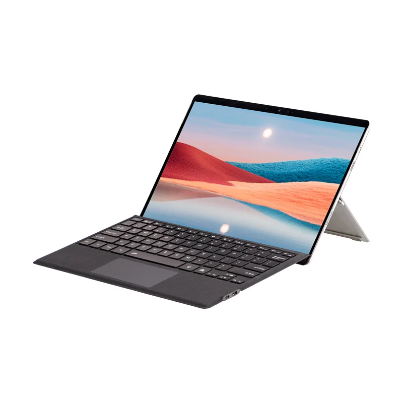 BT คีย์บอร์ดไร้สายสําหรับ Microsoft Surface Pro 7 6 5 4 3 แป้นพิมพ์ทัชแพดพร้อม Backlit Teclado รัสเซียสเปนอาหรับภาษาอังกฤษ