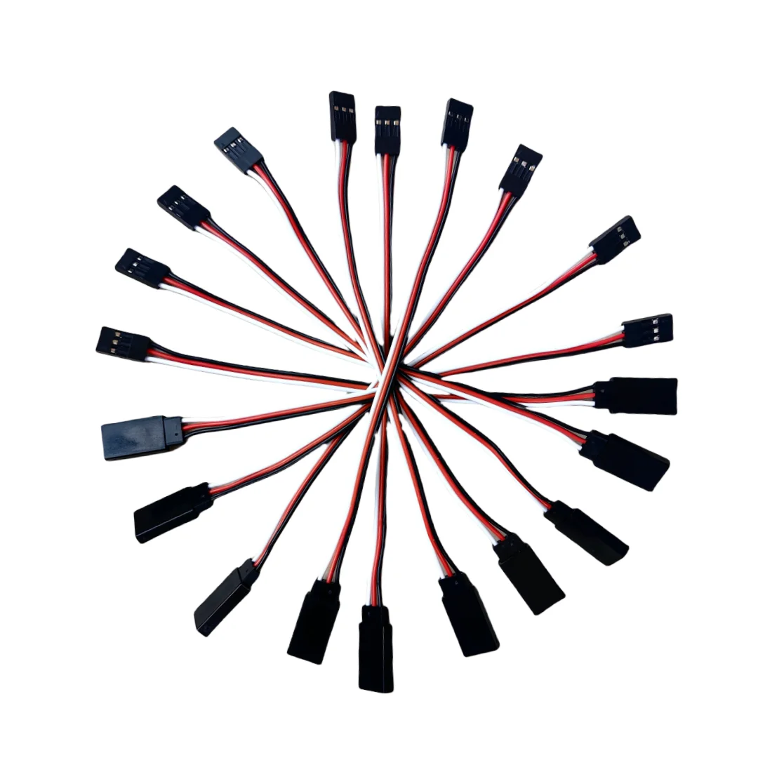 10 قطعة 100 مللي متر 150 مللي متر 200 مللي متر سيرفو تمديد الحبل 300 مللي متر 500 مللي متر ذكر إلى أنثى 10 سنتيمتر سلك من الرصاص المؤازرة ل RC Futaba JR موصل