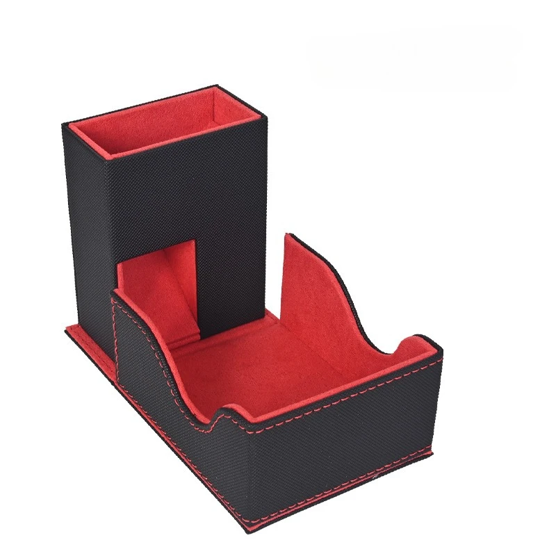 

Board Game Dice Tower and Tray Portable Commander Deck Box Foldable Dice Storage Box for Dungeons and Dragons Rolling Tray