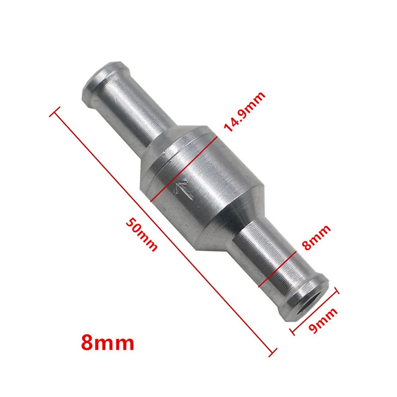 Aluminum Way Non-return Check Valve Gasoline Accessory Replacement Replaces Part Repair Alloy Car Diesel Practical