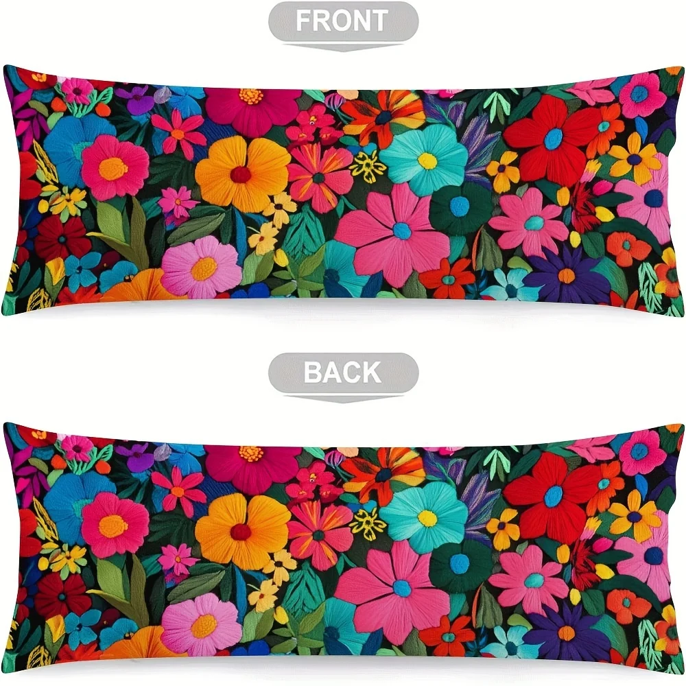 Ultra-soft Long Pillowcase, Made of High-quality Microfiber for a Cloud-like Touch. Features a Hidden Zipper to Perfectly Protec