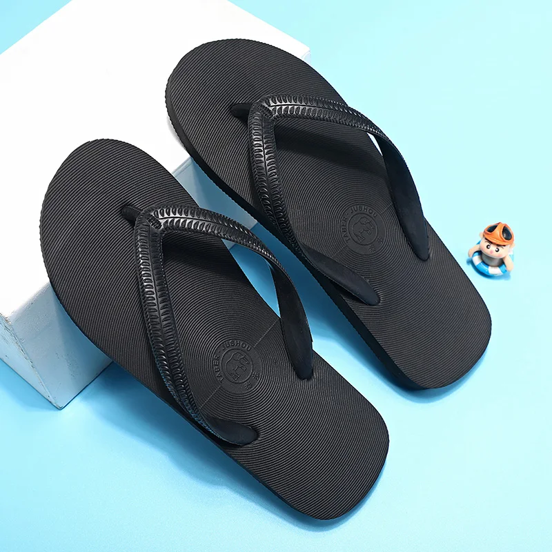 Hot Slippers For Man Outdoor Mans Flip Flops Popular Model Casual Shoes Water Beach Sole Shoe Non-slip Hard-wearing New Style