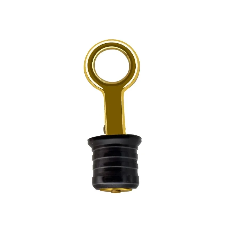 Boat Accessories Compression Plug Rubber Brass Snap Tight Flip Style Boat Part Brass Boat Drain Plug