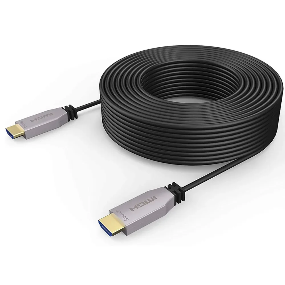 High Speed High Quality 4K 8K 21V 48Gbps HDMI To HDMI TV HDMI 2.1 Fiber Optic Kabel Cabo Cord Cable 100M 120M 150M 200M 300M