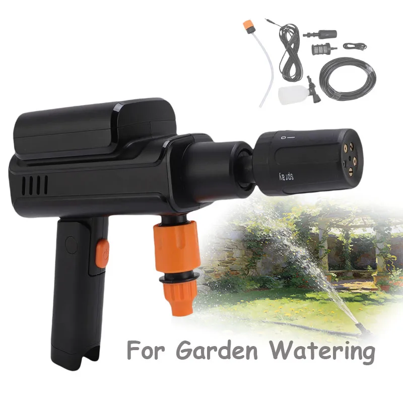 

Automotive Cleaning Washer Machine Foldable Brushless High Pressure Car Wash Gun Electric Garden Watering Washing Spray Gun