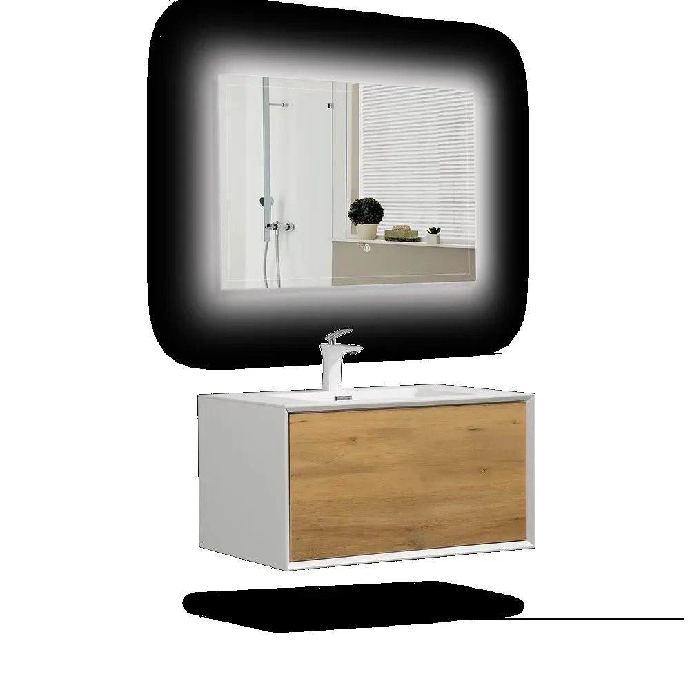 Wholesale 30 Inch Single Sink Bathroom Vanity Wall Mount 750mm Width Storage Cabinet US Local Stock Fast Delivery