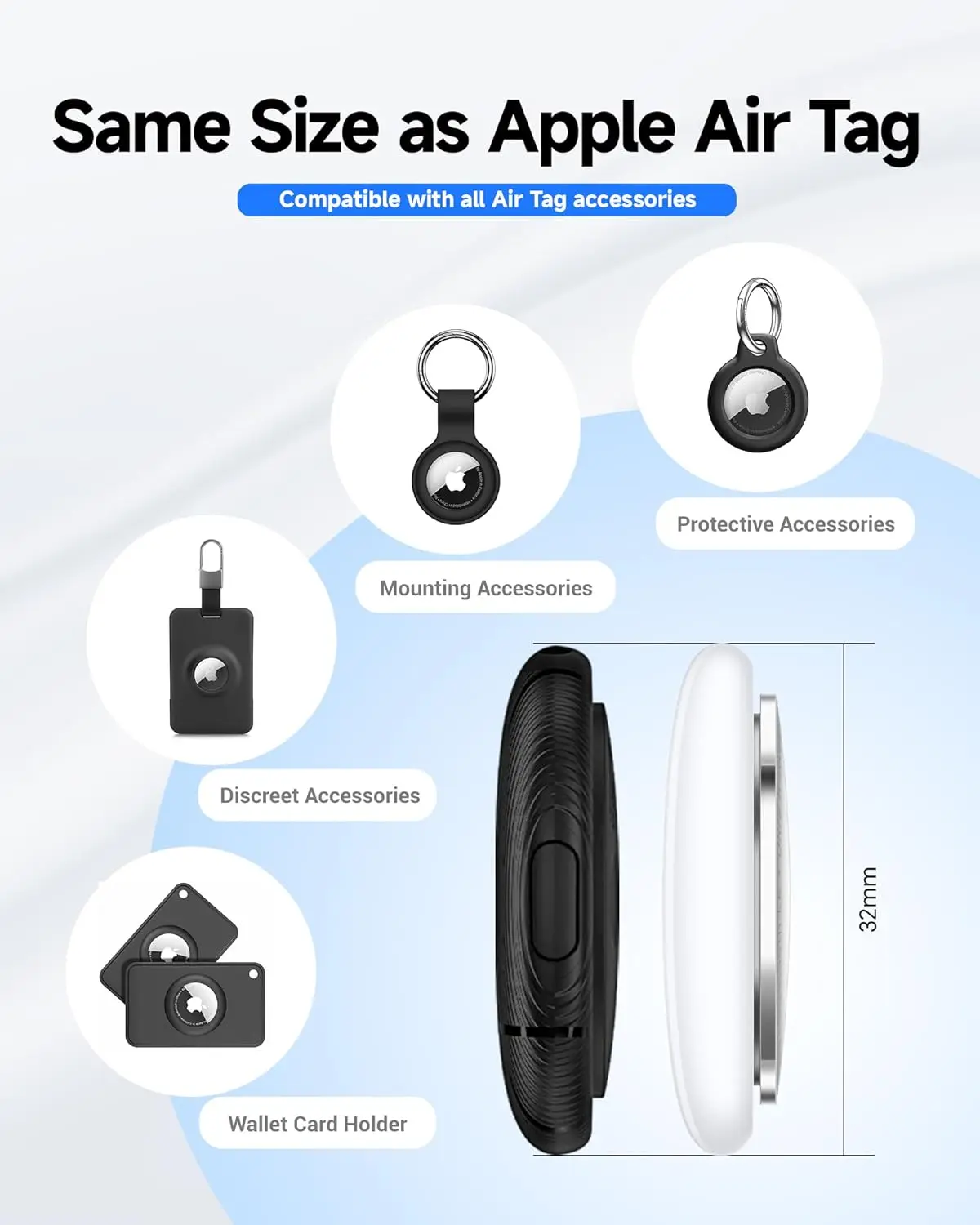 علامات بلوتوث ذكية متوافقة مع تطبيق Google Find Hub Android (فقط) علامات تعقب محدد موقع العناصر لحقائب السفر/الأمتعة