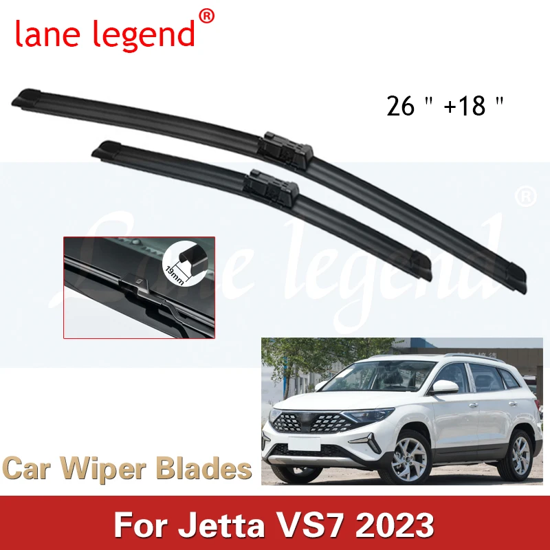 

Car Wiper Blades For Jetta VS7 2023 1.4T Car Accessories Front Windscreen Wiper Blade Brushes Cutter Goods 26"+18"