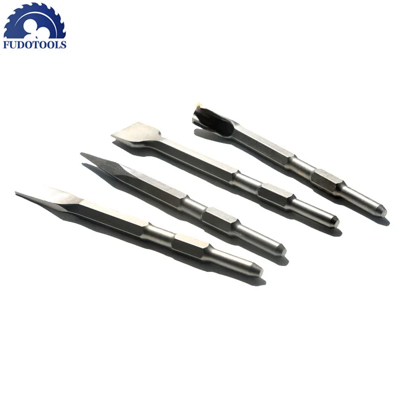 Cost Sale of 4PCS/Set 17mm Hex Shank 17*280mm Electric Hammer Chisels For Concrete/Brick/Wall/Tile Slotting Drilling