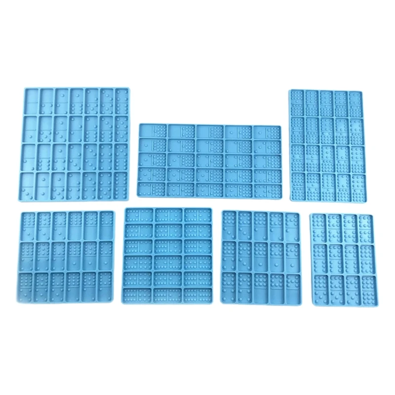 

7Pcs Dominoes Epoxy Resin Mold Domino Game Toys Silicone Mould DIY Crafts Ornaments Jewelry Casting Tools