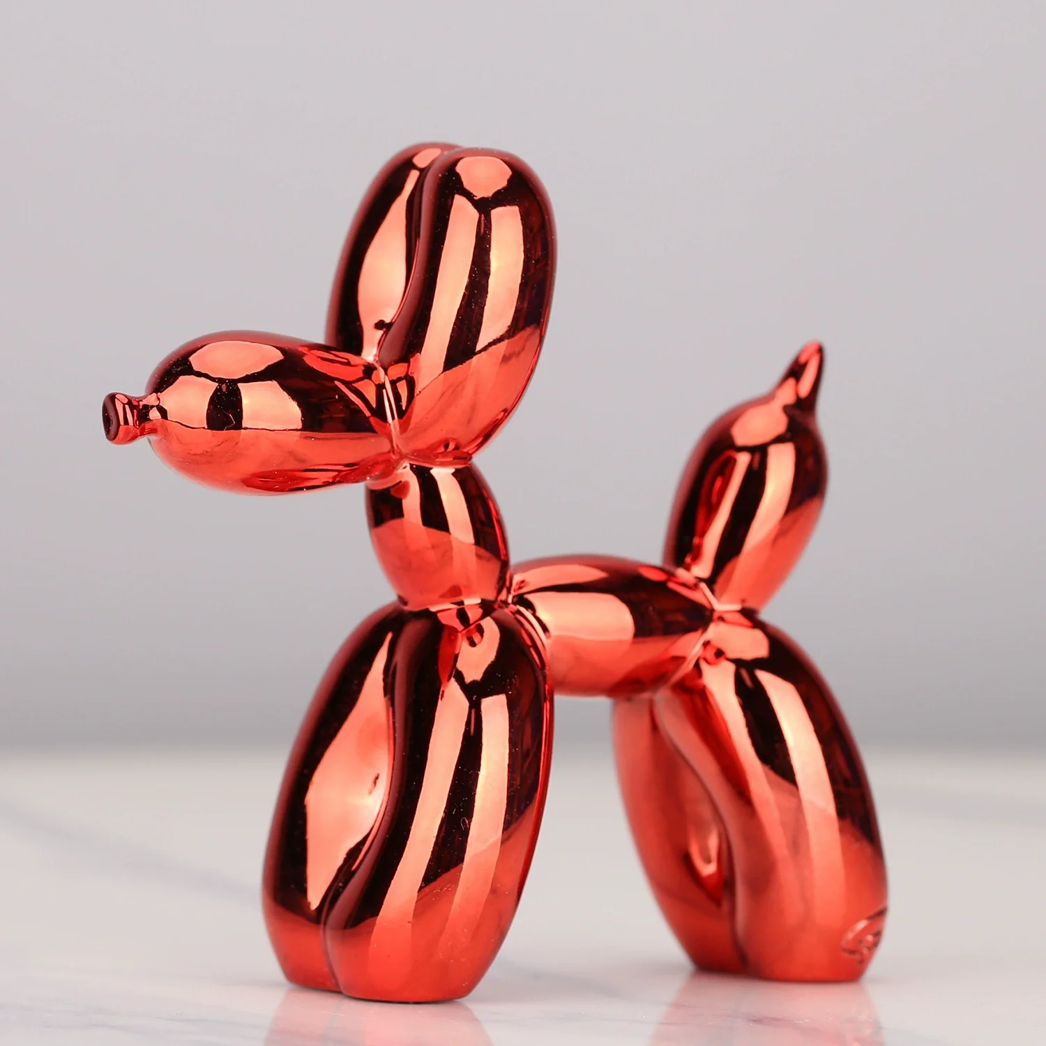 Resin Balloon Dog Sculptures Home Decor Dog Statue Desk Accessories Office Nordic Animal Decoration Figurines for Interior - view 6
