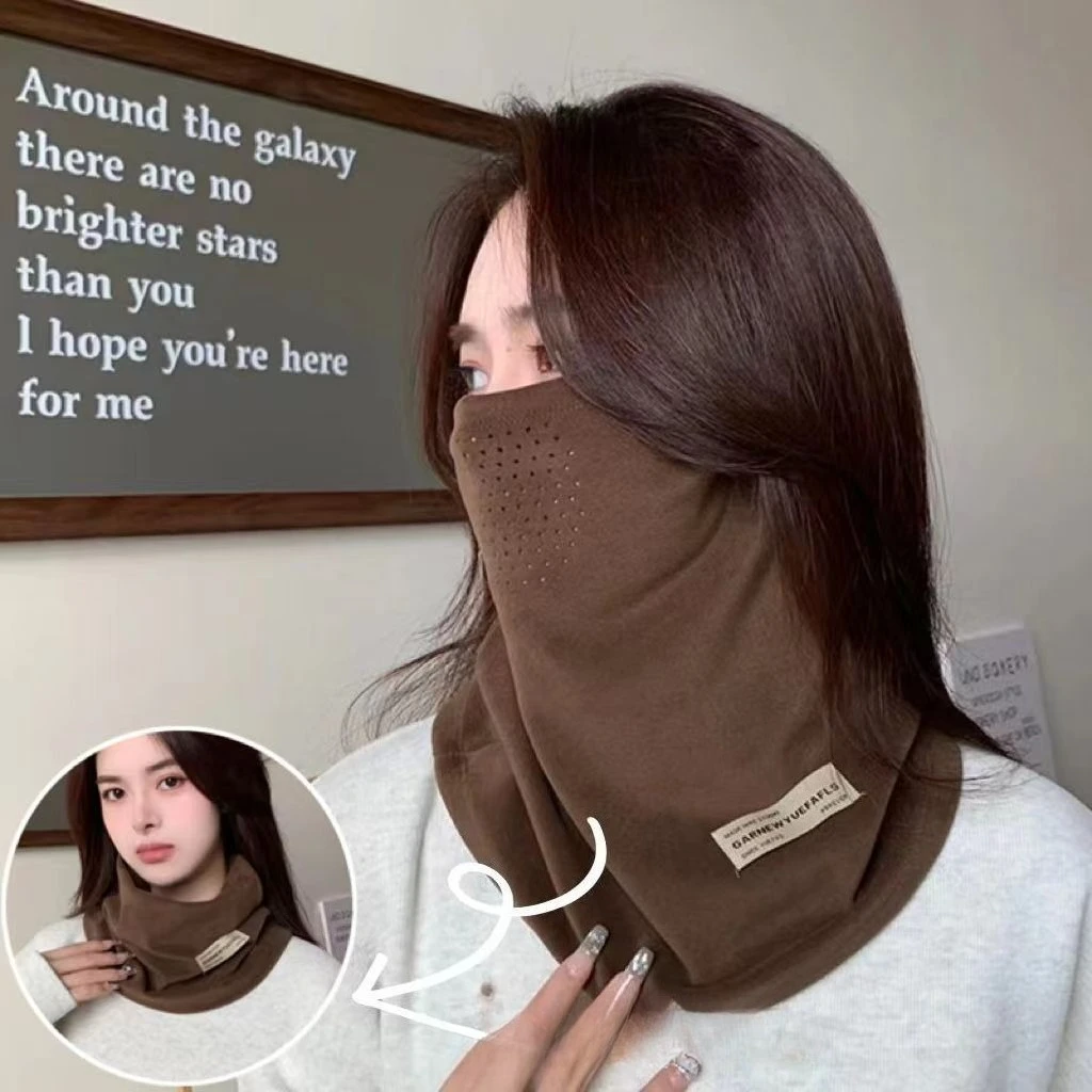 وشاح نسائي شتوي دافئ للرياضات الخارجية وركوب الدراجات والتزلج ومقاوم للرياح وقناع مقاوم للبرد