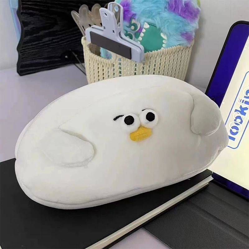 กล่องดินสอนกนางนวลการ์ตูนน่ารักความจุขนาดใหญ่กระเป๋ารูปสัตว์น่ารักสำหรับโรงเรียนเด็กผู้หญิงอุปกรณ์เครื่องเขียนสไตล์เกาหลี