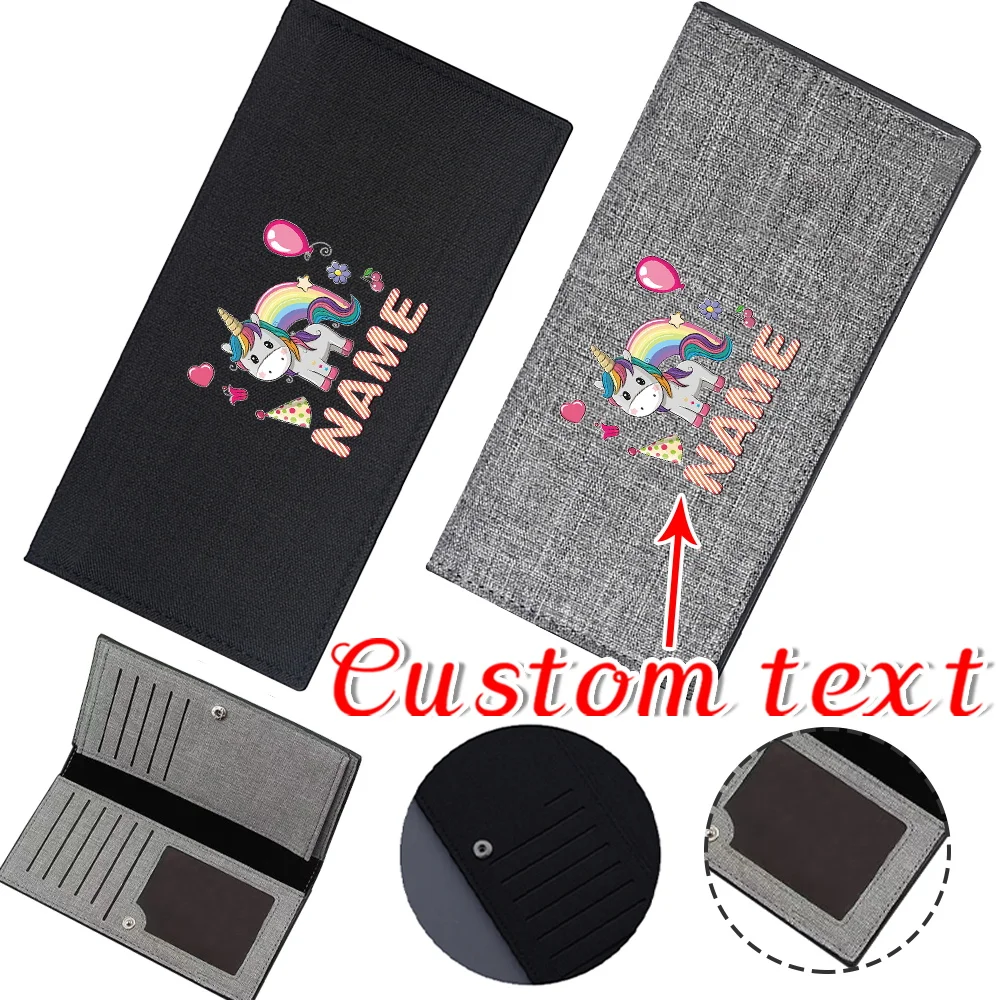 

Customized Name Wallet Multi Functional ID Card Credit Card Cover High Quality Durable Wallet
