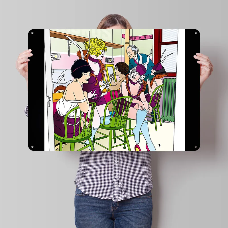 Chorus Line Poster Retro 3D Printed Metal Signs Customized Wall Hanging Gift for Decor Living Room Decoration Man Tin Sign Home