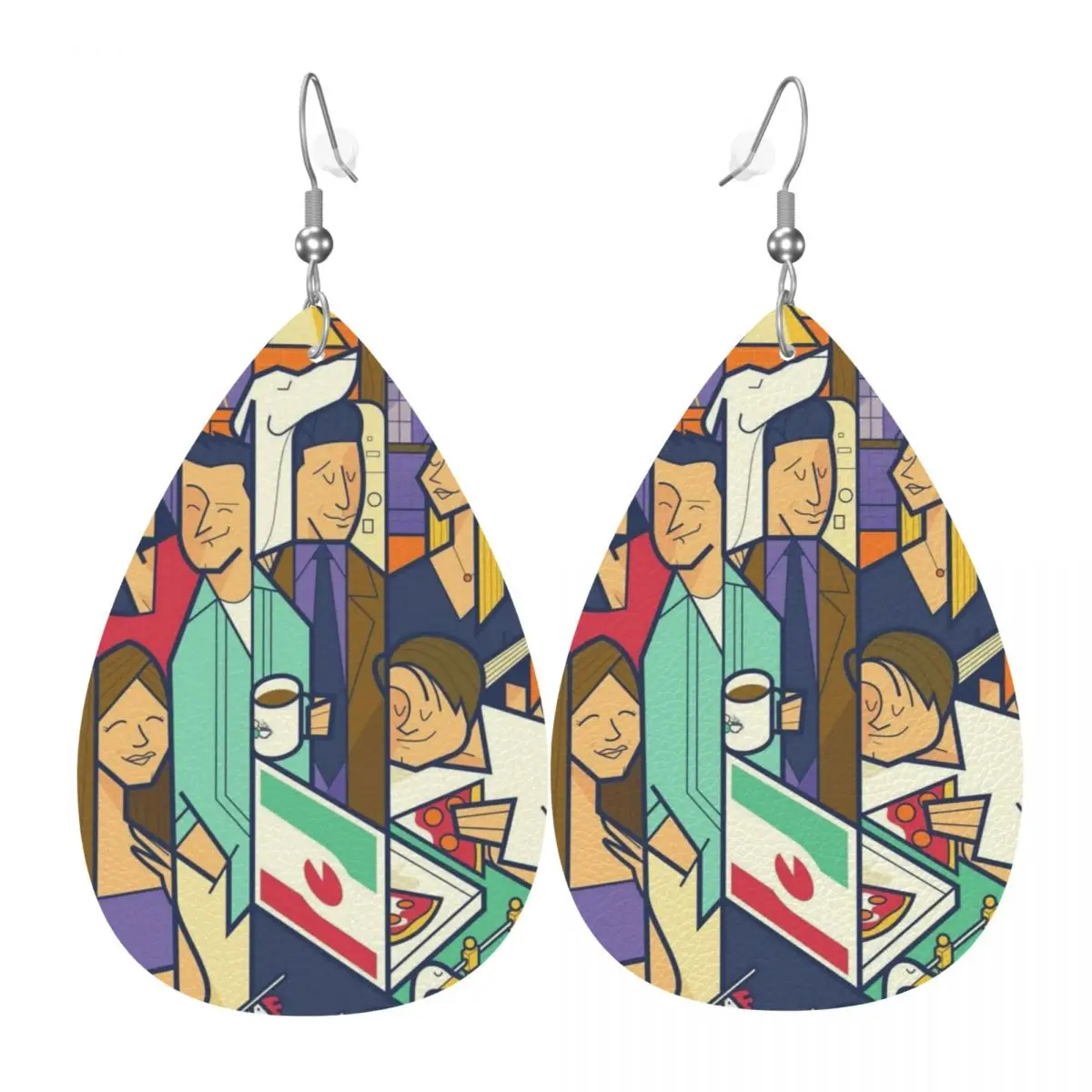 

Custom Classic TV Show Friends PVC Leather Earrings Dangle Earrings Jewelry For Women For Wife Mother Gift