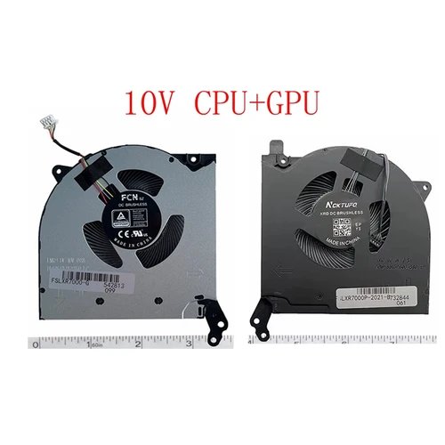 Imagen 2 del producto Nuevo ventilador de refrigeración para LENOVO Legion 5-15IMH05H 15IMH05 15ARH05 5-15ITH6H 2020 5V tipo 82JU, R7000P Y7000P 2021 DC10V 5H40S20304