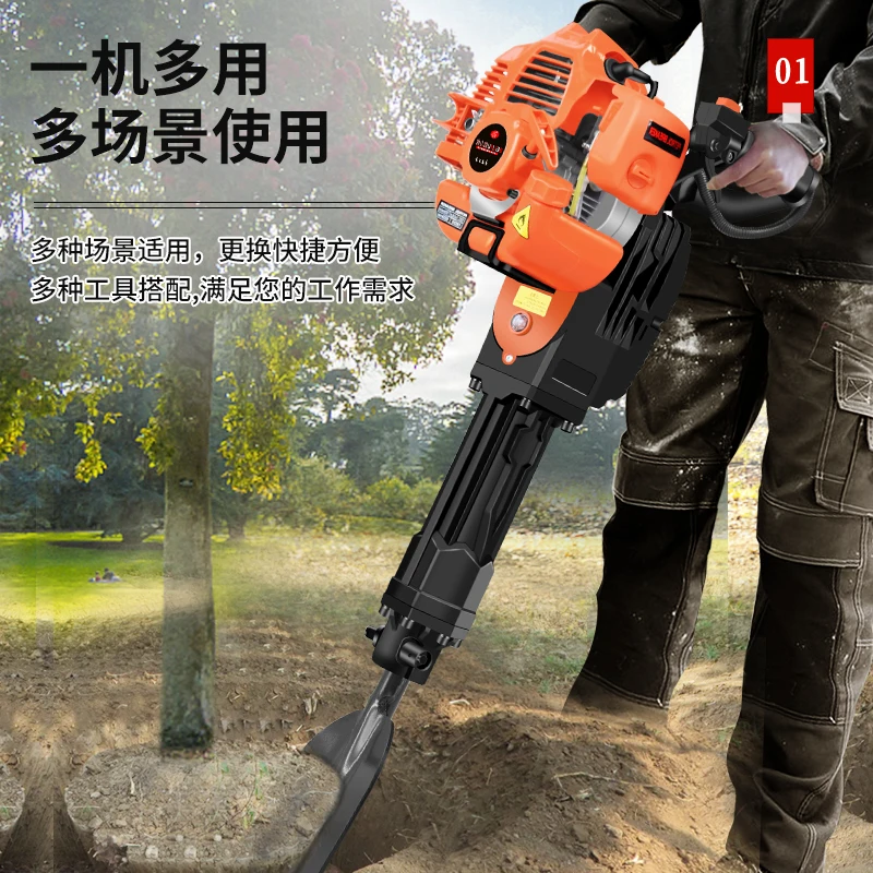 Light pickaxe  lifting, tree excavator tree moving machine seedling pilling digging pit tree planting machine