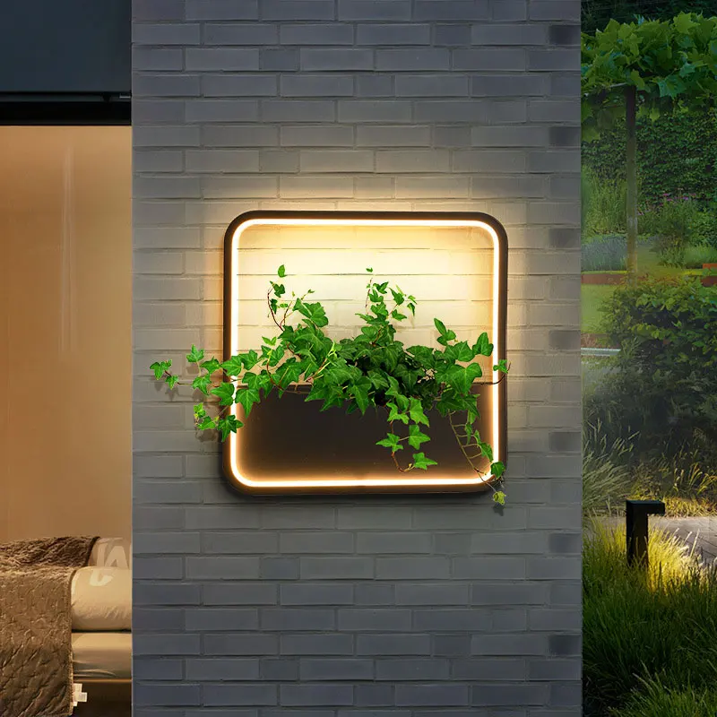 Flower Rack Wall Lamp, Outdoor Waterproof, Outdoor Courtyard Wall Decoration, Villa Wall Wall Lamp