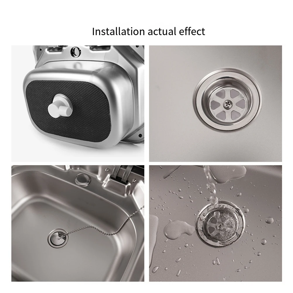 

Leak Proof RV Sink Drain with 2 Meter Hose Hose Adapter with Right Angle Design for Space Efficient Installation