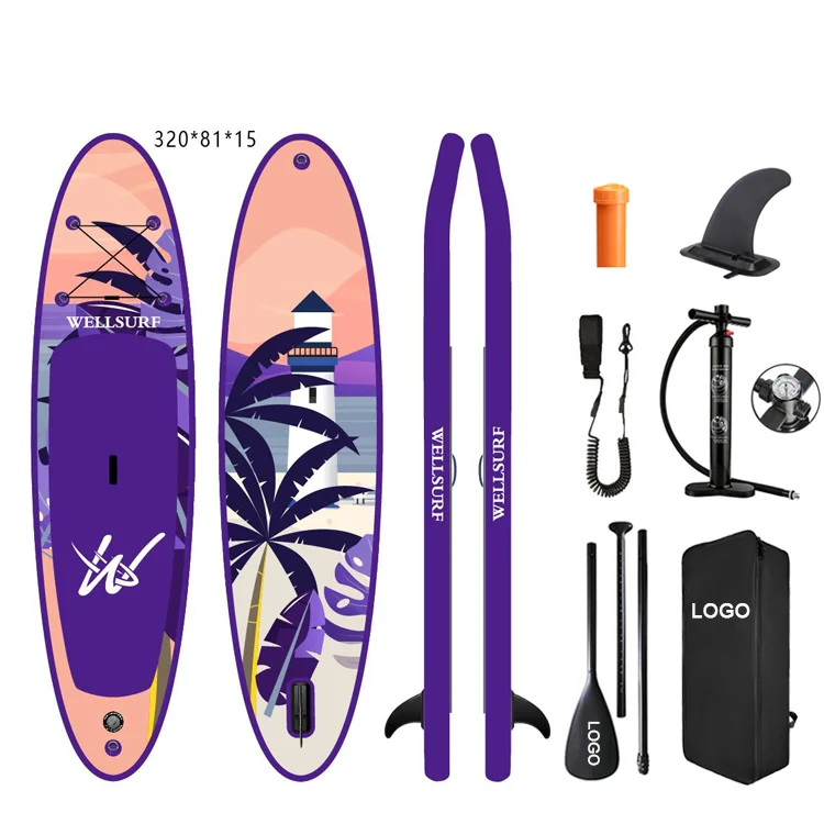 

10'6 320cm Customized size logo colorful inflatable paddle board sup board for beginner surfer