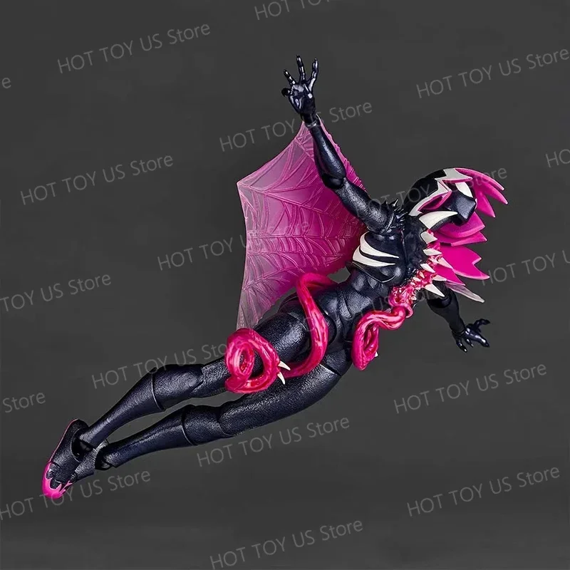 Disponibile Venom Gwen Action Figures Anime Figurine Kaiyodo Incredibile Yamaguchi Revoltech Statua Ko Modello Gk Collezione Giocattolo per bambini Regalo