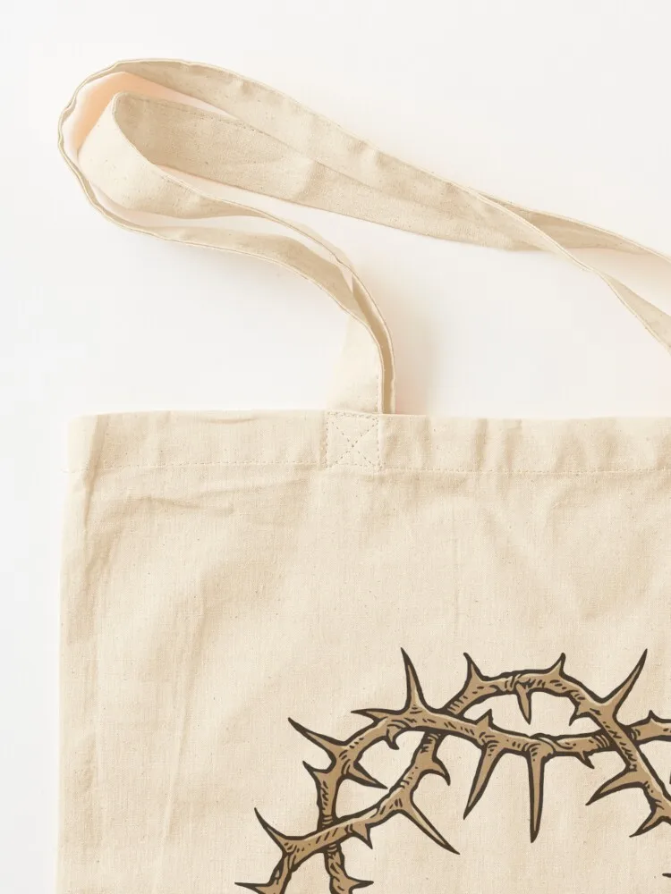 حقيبة يد من القماش على شكل تاج الشوك، حقيبة صديقة للبيئة، حقيبة قماشية قابلة للطي، أكياس تسوق قابلة لإعادة الاستخدام #3