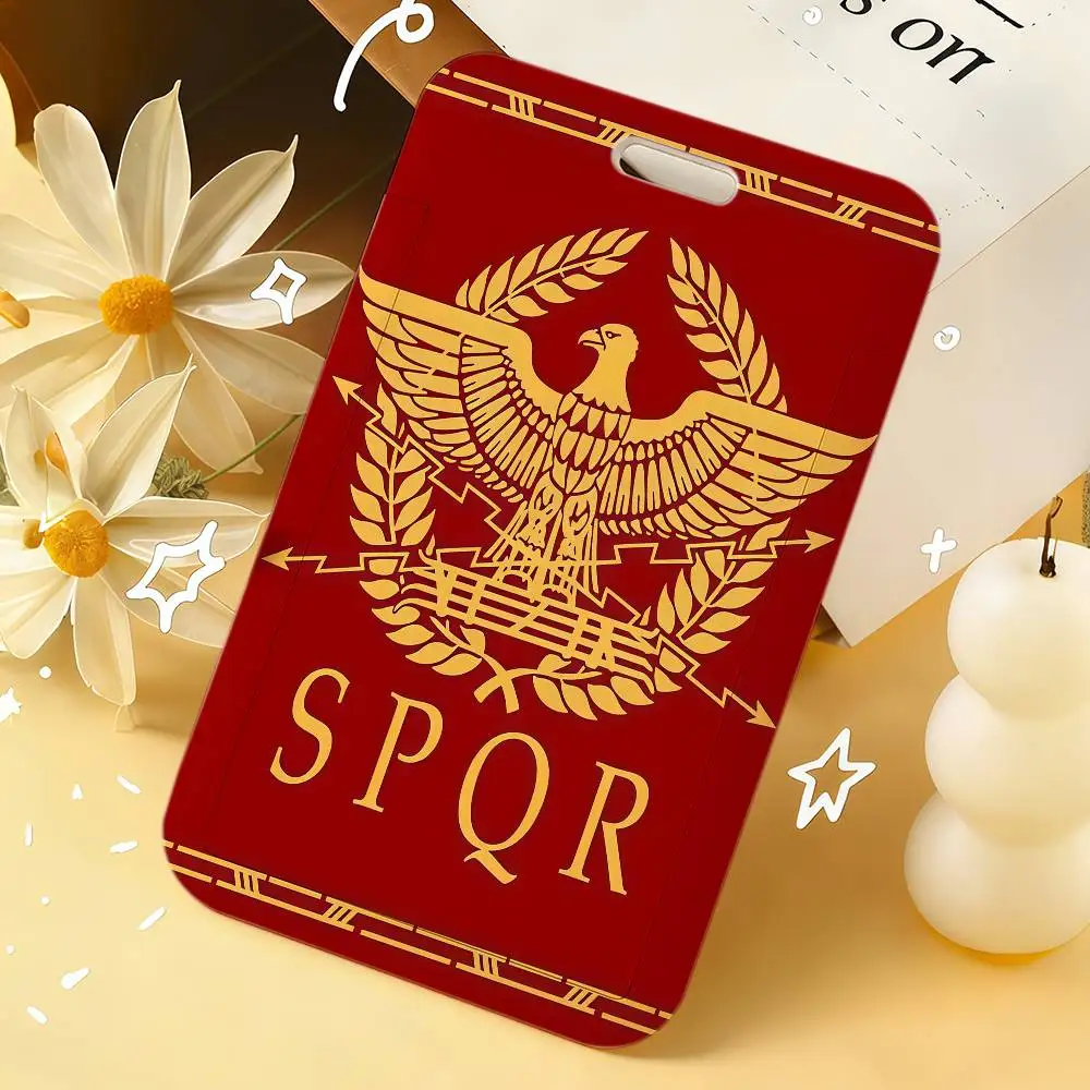 

Креативный держатель для карт Gold Imperial Eagle Rome SPQR для студентов и школьников, унисекс