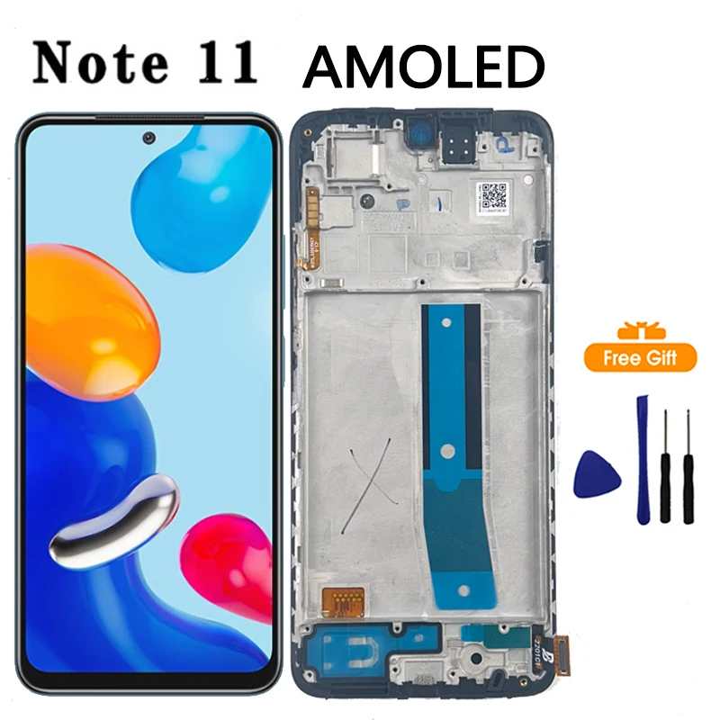 6.43''AMOLED Display For Xiaomi Redmi Note 11 LCD Display Touch