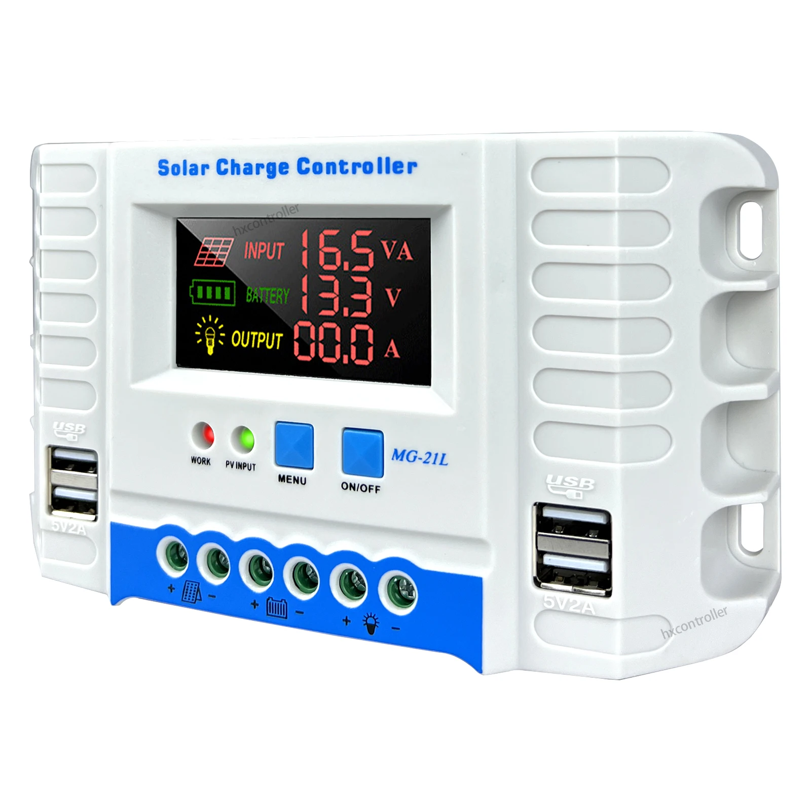 High Quality PWM 20A 30A 40A Solar Panel System Charge Controller 12V 24V PV Battery Regulator With Colorful HD Display