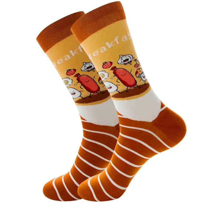 1 Pair New Happy Mens Socks Women Novelty Cartoon Sock Combed Cotton Funny Men's Big Size Crew Hip Hop Thick Long Socks - Image 14