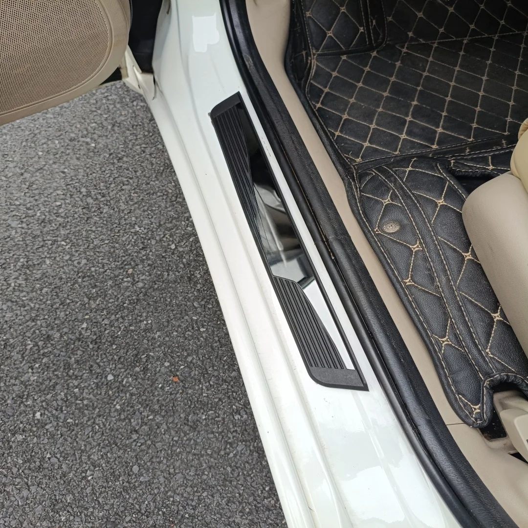 For Mitsubishi Triton L200 L 200 2013-2024 2025 2026 Door Sill Protector Sticker Stainless Steel ABS Trim Strip 3d Auto Interior