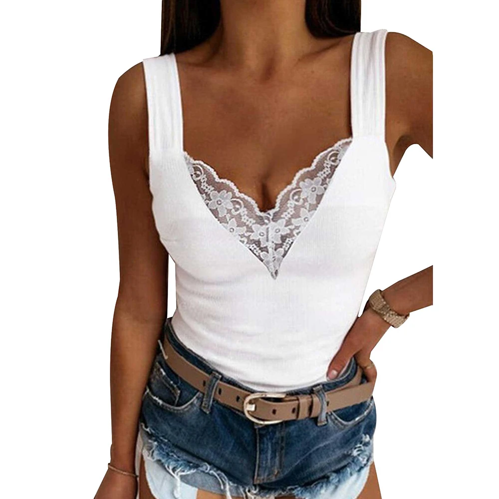 Plus Size Tank Top Women's Clothing  2023 Autumn Winter Large Size Basis Vest Y2K Crop Pullover Oversized Female Lace T-shirts T