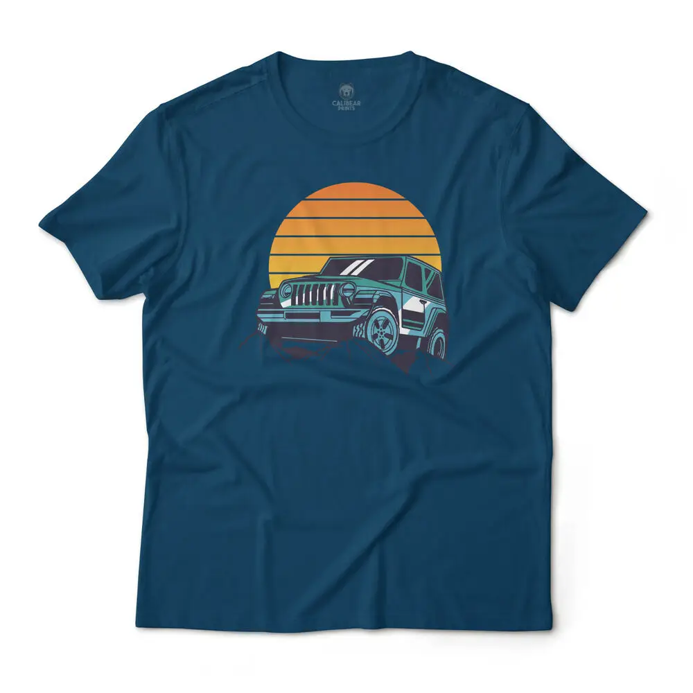 4x4 Adventure Off Roading in Sunset Graphic Art T-Shirt Unisex Tee