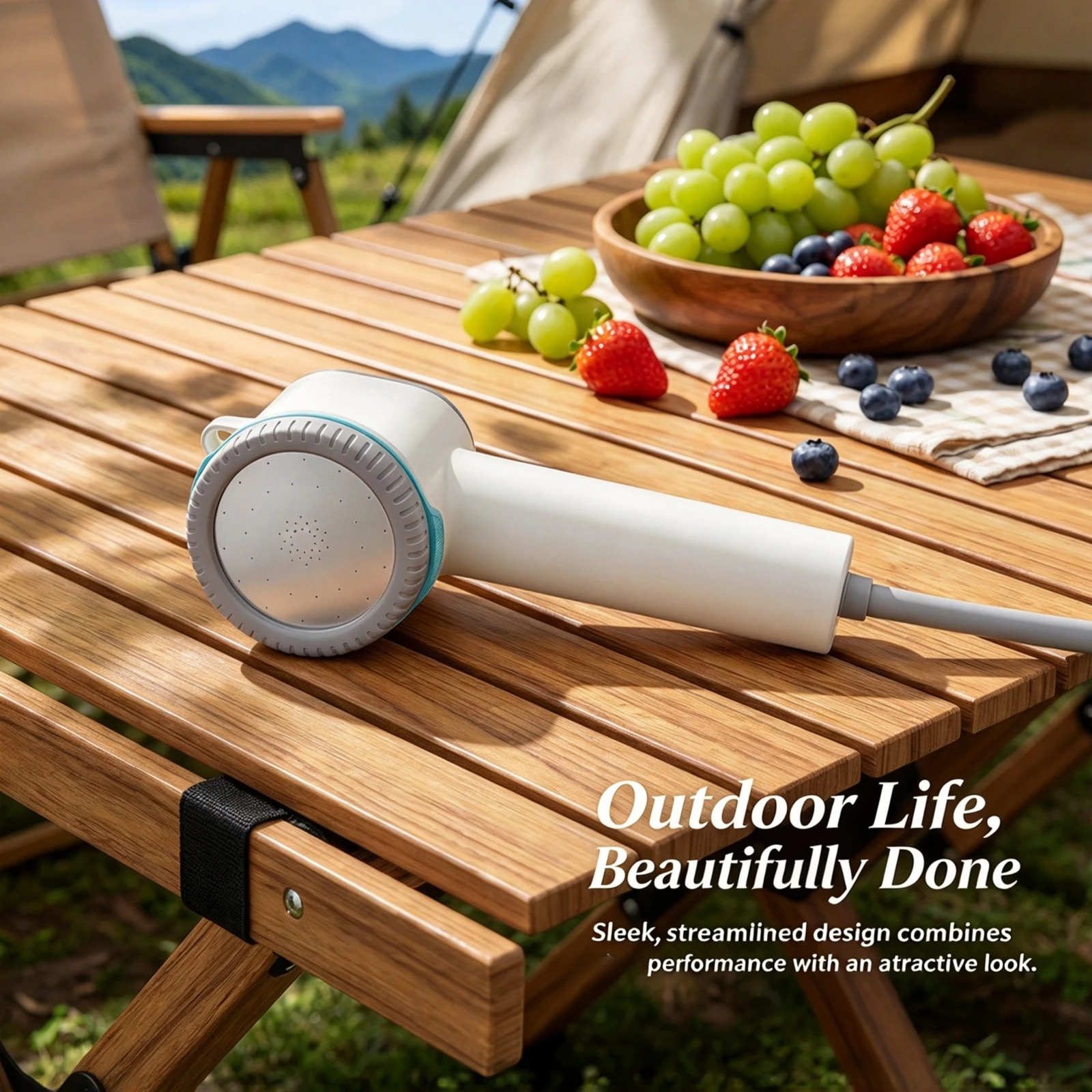 Handheld Portable Electric Shower Kit Portable camping shower USB rechargeable camping shower pump for Beach Pool Hiking