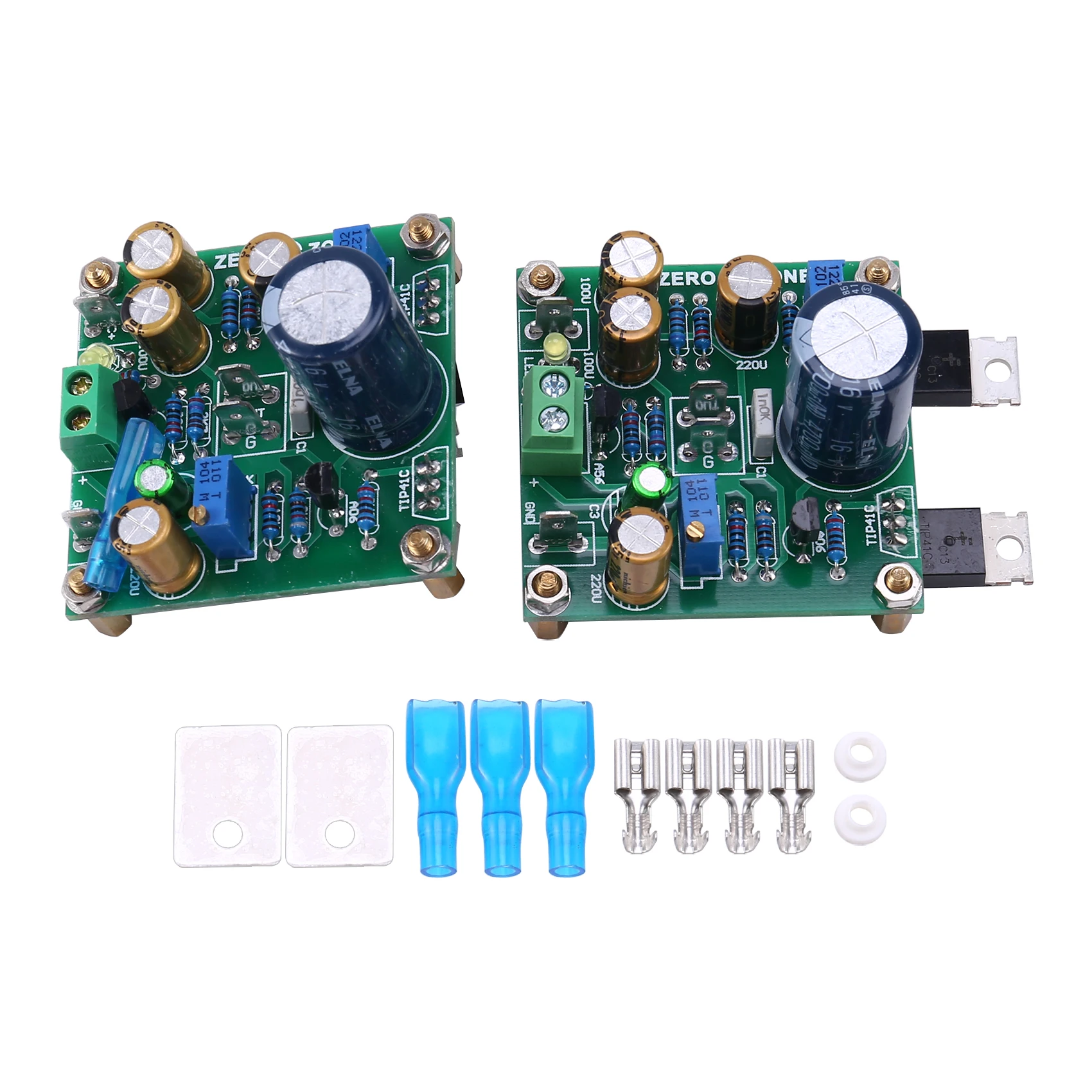 2Pcs Mini Classical Version of TIP41C JLH1969 Class a Dual Channel Audio Amplifier Finished Board 12-24VDC