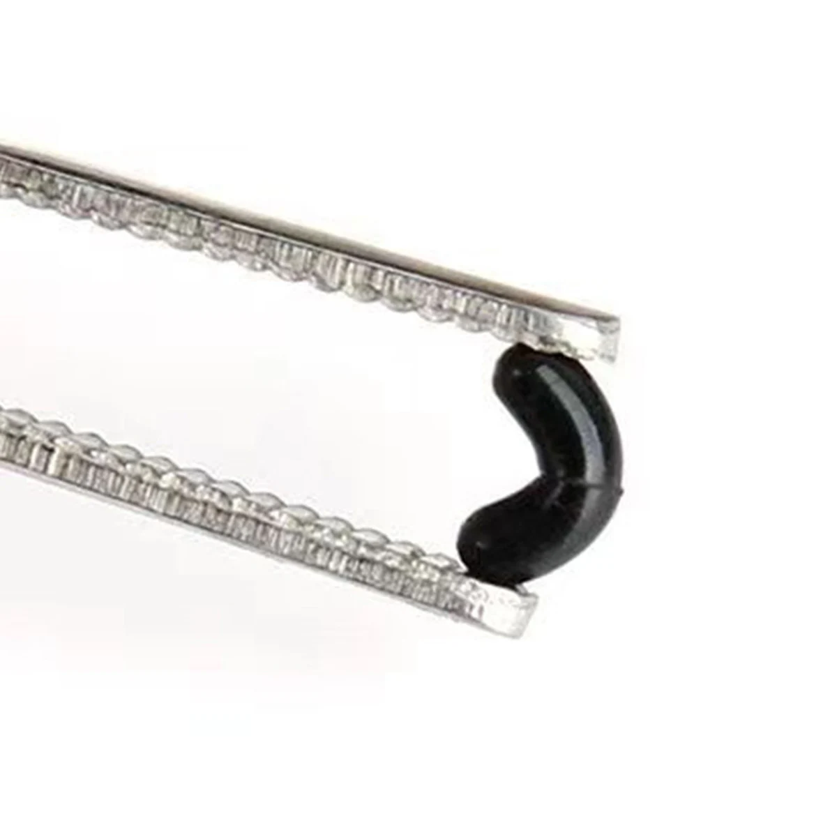 Angel-Bobber-Stopper aus Gummi, 6-in-1-Schwimmer-Sinker-Stopps, schwarzer ovaler Zylinder, L M S-Schwimmer-Stopp verfügbar – Detail 5