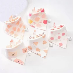 5 Pieces Baby Bandana Bibs Cotton Triangle Soft Saliva Towel Kids Feeding Burp Cloth Baby Boy Girl Newborn Stuff