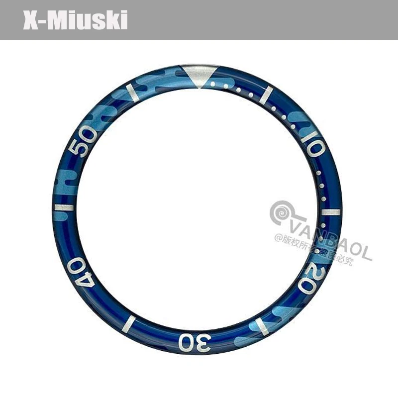 38mmx31.5mm Resin SKX007 Watch Bezel Insert Fit For Seiko SKX007 SKX009 SRPD NH35 NH36 Watch Case Men's Watches Replace Bezel