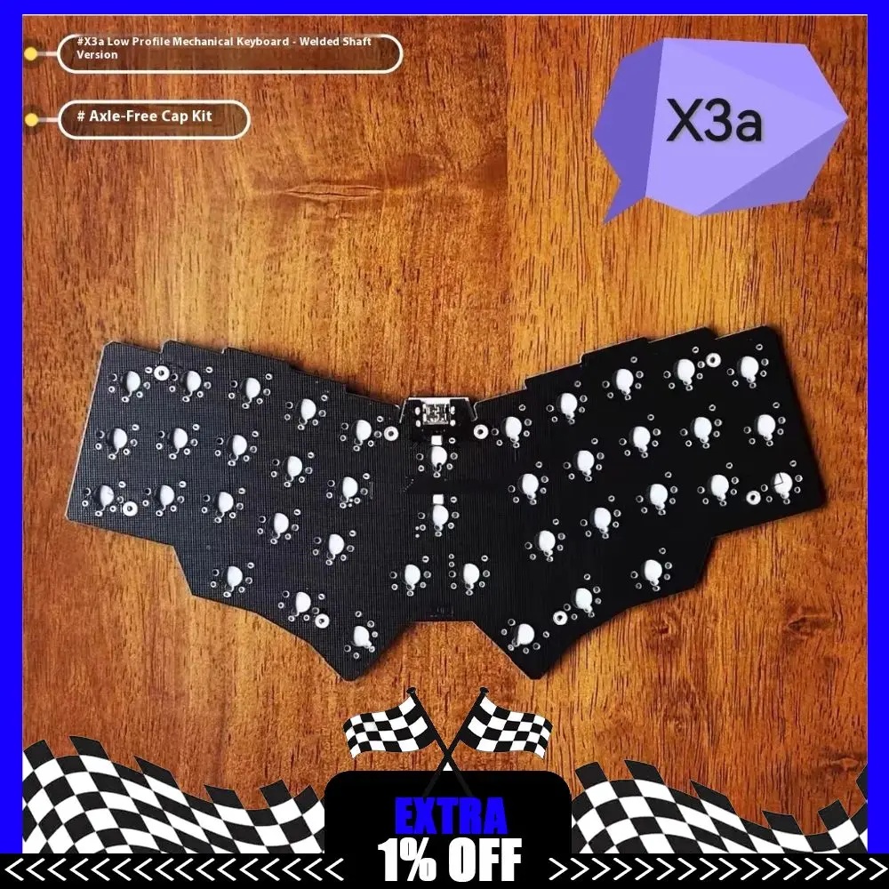 

X3a Low Profile Keyboard Corne Layout 40keys Integrated Wired Keyboard Ergonomic Keyboards Support Qmk Vial Gamer Accessories