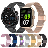 22MM Watch Strap For Zeblaze Btalk/ARES 3 Plus Milanese Metal Vibe 7 7Pro Bracelet Correa For Zeblaze GTS/GTR 3 Beyond 3Pro/Plus