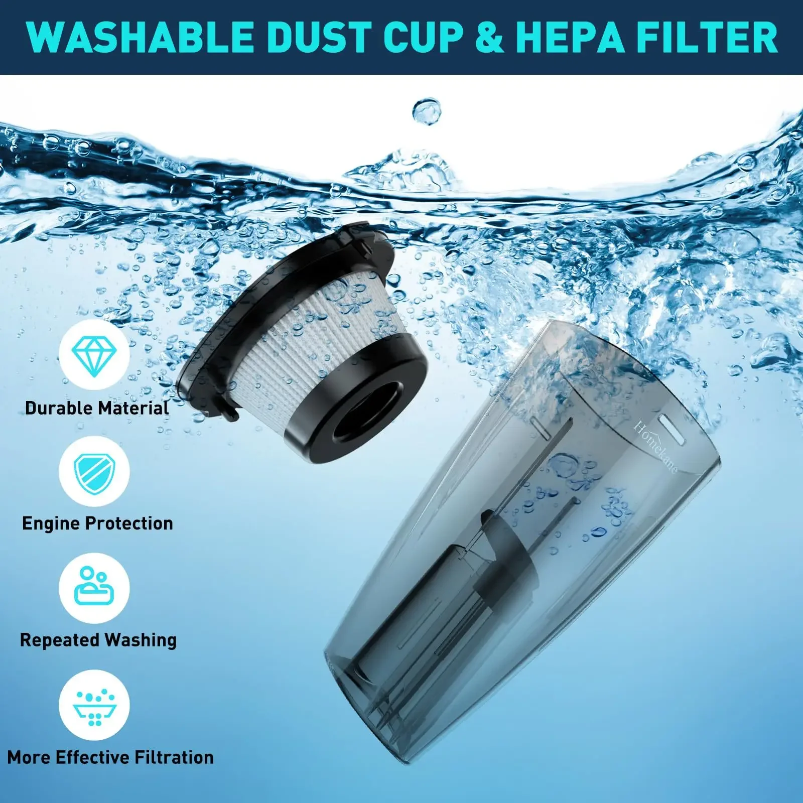 مكنسة كهربائية محمولة على السيارة ، قوية جدًا ، محمولة باليد ، لاسلكية ، عالية الطاقة ، صغيرة ، محمولة