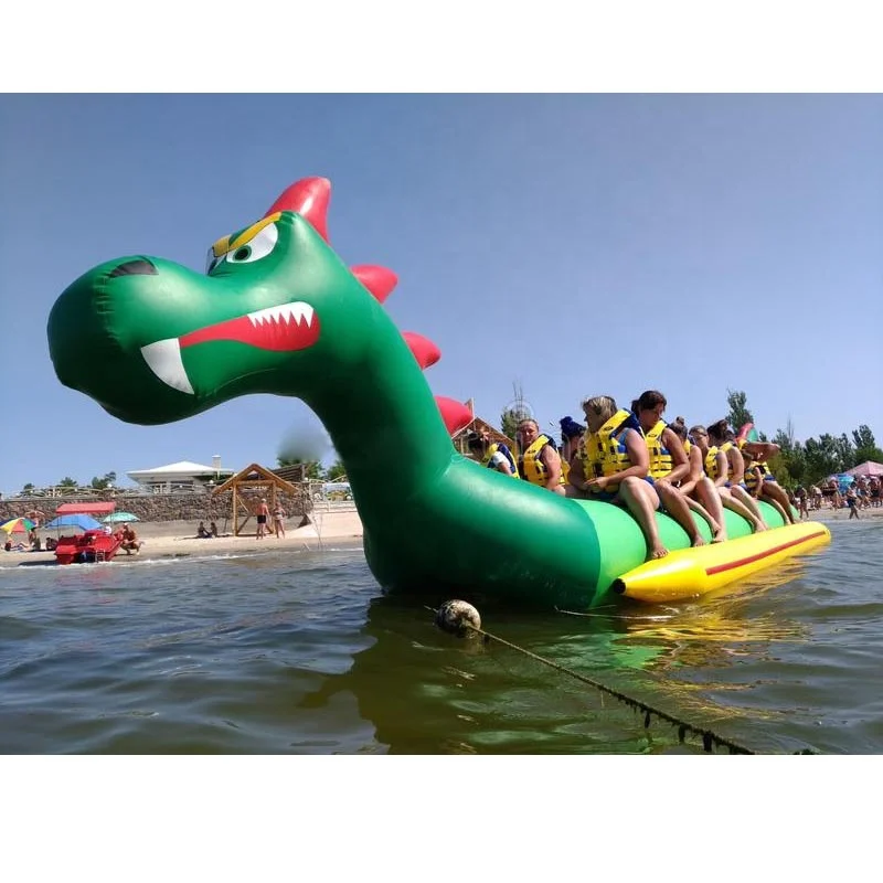 

Ski Tube Water Toys Inflatable Twoable Banana Boat Dragon 10 People Inflatable Dragon Boat