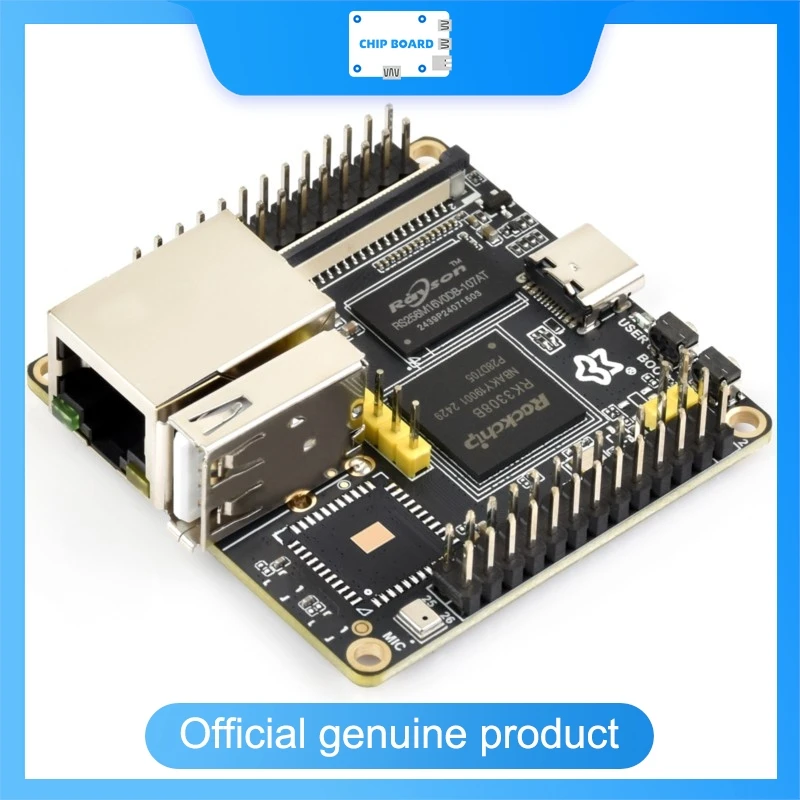 

Waveshare Luckfox Nova Micro Development Board, Based On Rockchip RK3308B, 8GB eMMC, Optional for Wireless / PoE Module