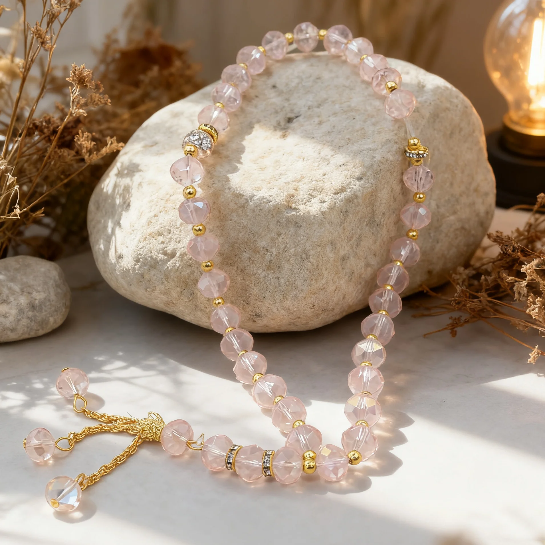 6 عبوات من خرز صلاة التسبيح هدية رمضان الإسلامية هدية العيد مسبحة الله السائبة صلاة كريستال إسلامية 33 خرزة هدايا إسلامية