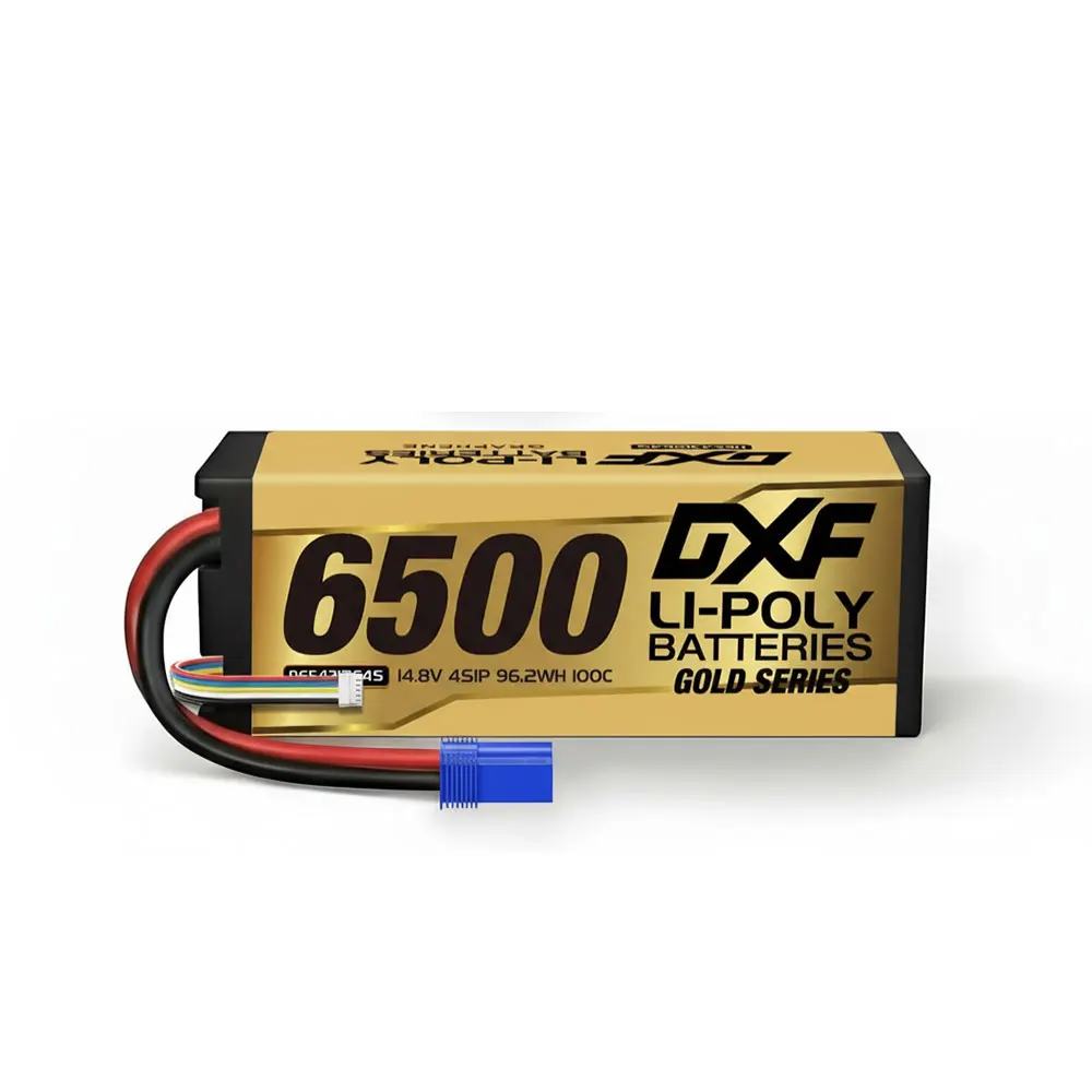 DXF 4S Lipo Batterij Grafeen 14.8V 15.2V 6500mAh 8000mAh 8400mAh 9200mAh 5mm 100C 120C 130C 140C voor 1/8 Buggy Truggy Auto Racing