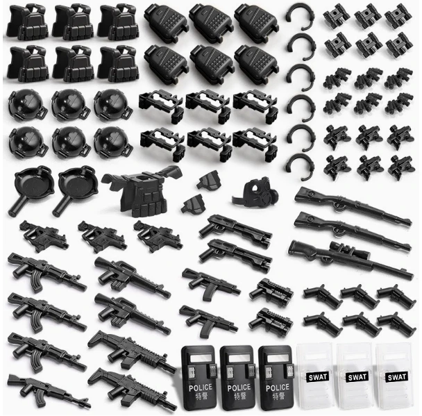 WWW2 بنة عسكرية 88 مللي متر قشر بندقية مدفع الأسلحة الشكل الجندي رشاش ميكا المشاة المدفعية هاون اللعب K053 #3