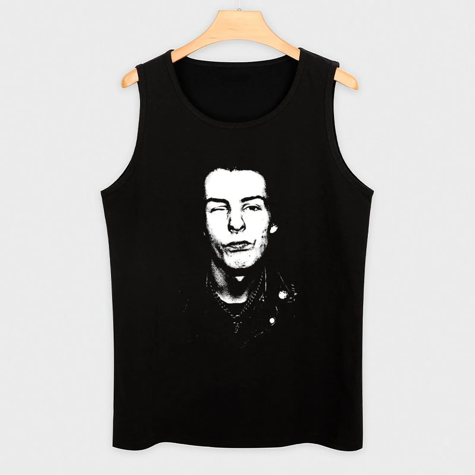 Sid Vicious regata anime para homem, roupas de grife, verão