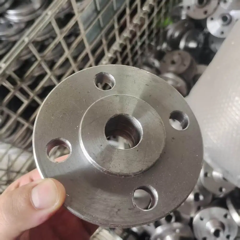 Forged High Pressure Carbon Steel Pipe Flange Weld Neck Industrial Fitting Custom Drawing Marine Standard Connector Part