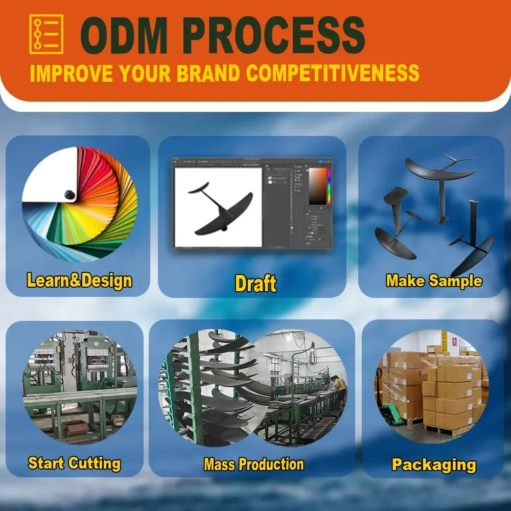 2023 New High Quality Hydrofoil Mast Wholesale Sailing Boat Hydrofoil GY1310 Aluminum Carbon Fiber Surfboard Hydrofoil